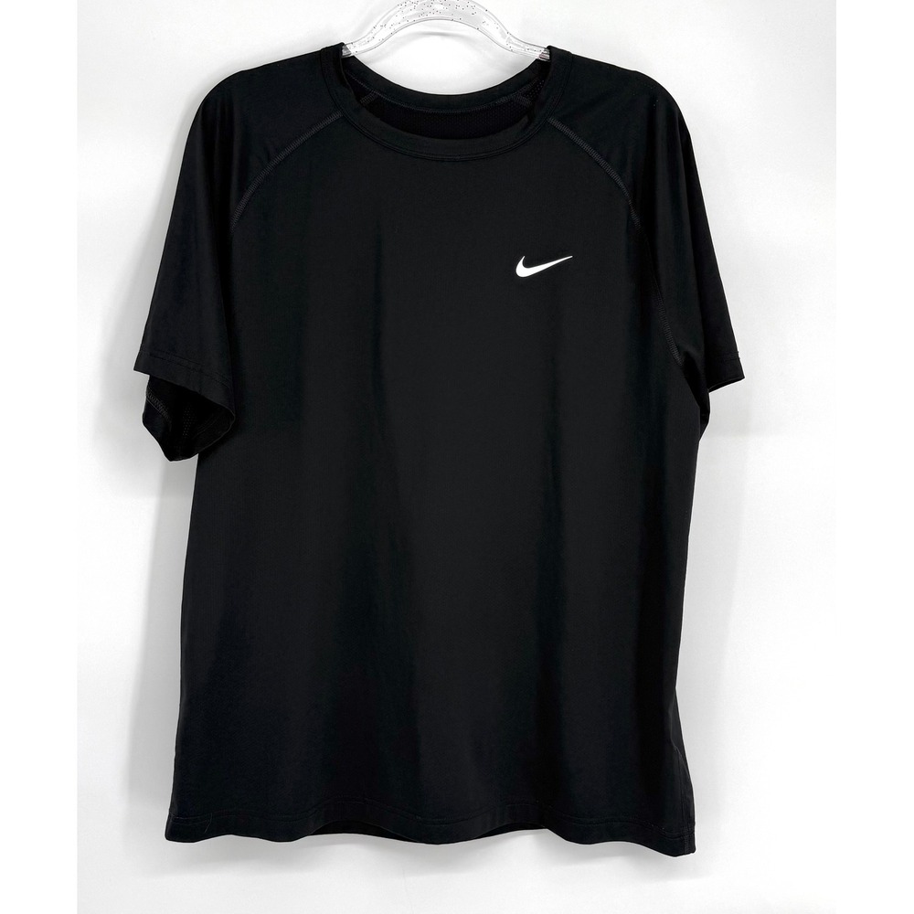 Nike Dri-FIT Mens Black Short Sleeve Training T-Shirt Sz L